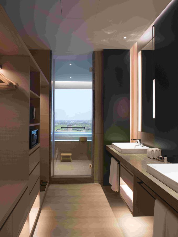 Mu Jiaoxi Hotel Exterior foto Bathroom